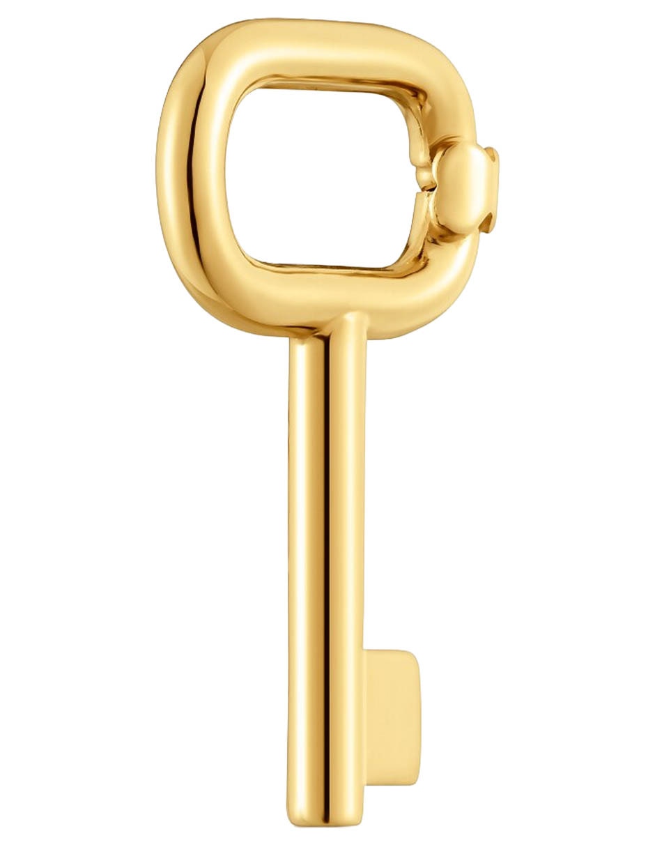 Dije de llave Unlock de plata P 925 con acabado baño de oro 2